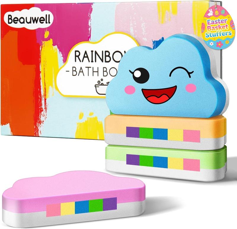 Rainbow Bath Bombs for Kids