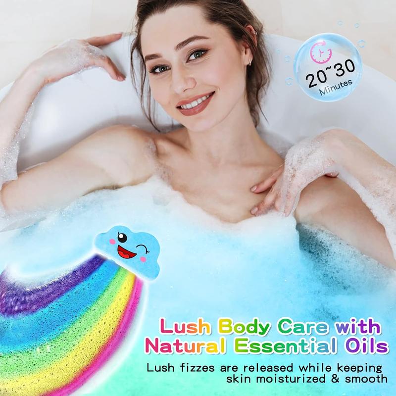 Rainbow Bath Bombs for Kids