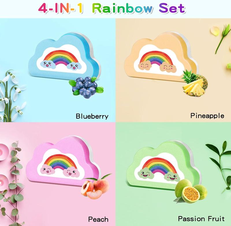 Rainbow Bath Bombs for Kids